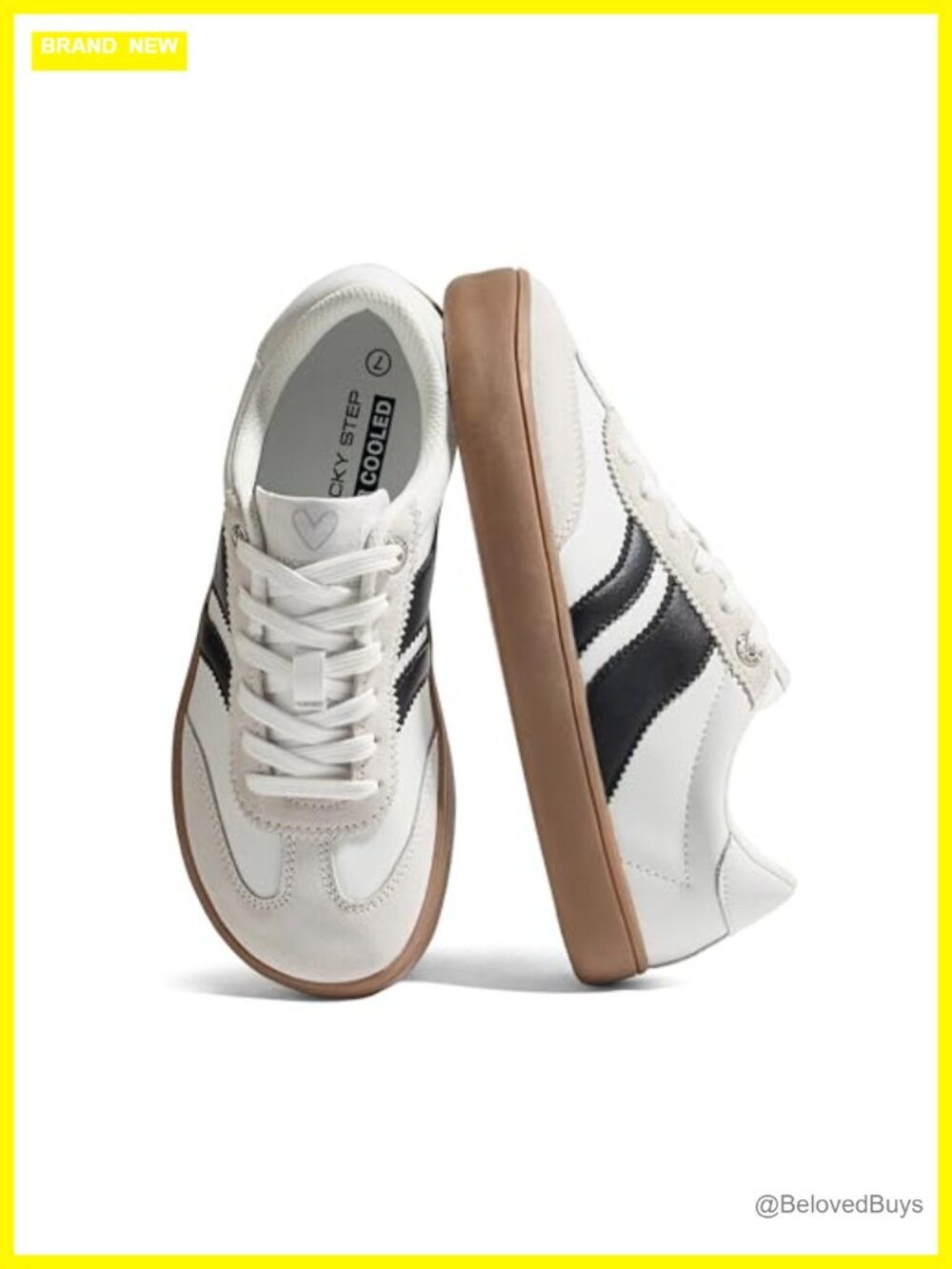 Wide Toe Box Barefoot Sneakers Faux Leather Lace-Up Walking Shoes